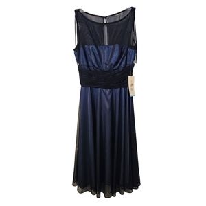 Patra Chiffon Cocktail Midi Dress Size 10 #196